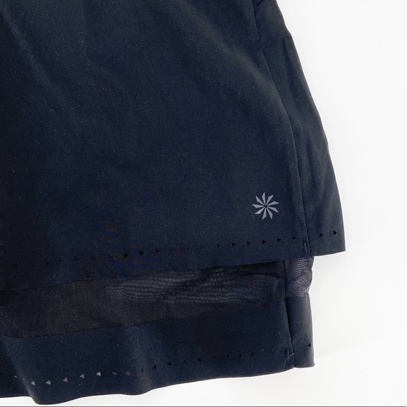Athleta Black Laser Run Skorts Size Small - Picture 2 of 6